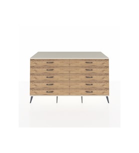 Kronos Konsol 10 Çekmeceli  176x59x99 Aytaşı-Aytaşı/Çam