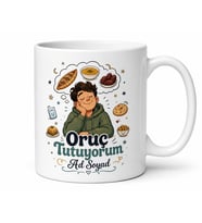 İsme Özel Oruç Tutuyorum Yazılı Komik Kupa Bardak Ramazan Hediye