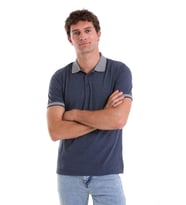 Hatemoğlu indigo ST BARLOW Polo Yaka 112310 Muline Suprem T-Shirt
