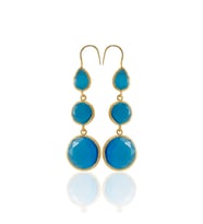 Kadir Jewellery 22 Ayar Altın Kaplama Kadın Sallantılı Küpe -El İşçiliği Ve Hipoalerjenik Küpe