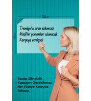 2 Adet Şeffaf Akıllı Kağıt Tahta 120x200 Cm Şeffaf Yazı Tahtası Kalem Hediye