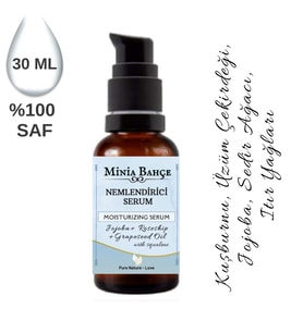 Cilt Nemlendirici Serum, %100 Saf ve Doğal, 30ml