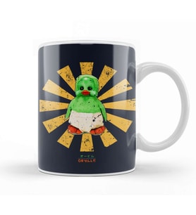 Orville The Duck Retro Japanese Kupa Bardak Porselen
