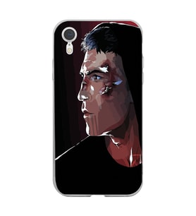 Iphone XR Uyumlu Punisher Tasarımlı Şeffaf Telefon Kılıfı
