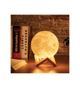 14 Şubat Sevgililer Güne Özel 3d Standlı Ay Gece Lambası Dekoratif Küre Led 12 cm çapa sahip