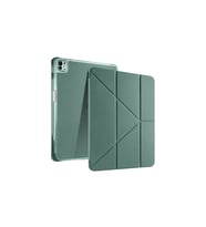 iPad PRO 13 2024 Uyumlu Kalem Bölmeli Akıllı Uyku Modlu Trifolding A2925 / A2926 Tablet Kılıfı
