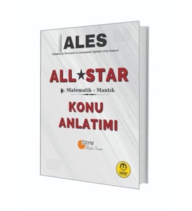 Tasarı Yayınları ALES All Star Sayısal Yetenek Matematik Mantık Konu Anlatımı