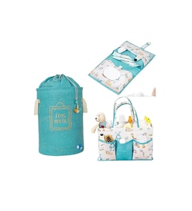 Baby 3 lü Set -Yeni Doğan Set (Bebek Oyuncak-Kirli Sepeti, Bakım Çantası, A