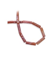 Akik Doğal Taş Kırmızı Silindir Kesim 8x30mm Dizi