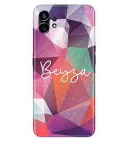 Nothing Phone 1 / 2 Kılıf İsim Yazılı Kişiye Özel Silikon Kapak Model-2 (Çok Renkli)