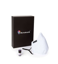 Aromask Lavanta Uçucu Yağ ve Pedli Beyaz Maske
