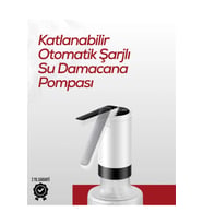 Uzun Süreli Su Pompası, Tek Tuşla Kontrol, Cam Daana Uyumlu, 4W Enerji Tasarrufu