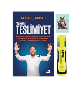 Gecikmeli Teslimiyet - M. Barış Muslu - Doğan Kitap - Sarı Fosforlu Kalem - Not Defterli Seti