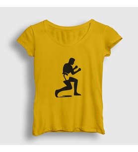 Presmono Kadın Sarı Stance Muhammed Ali T-Shirt 230679tt (Sarı)