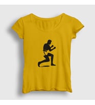 Presmono Kadın Sarı Stance Muhammed Ali T-Shirt 230679tt (Sarı)