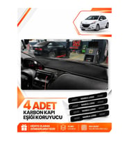 PEUGEOT 208 ESKİ Uyumlu Ön Torpido Koruma Kılıfı Halısı - Siyah