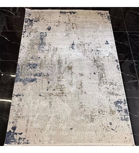 Hoom Rugs Exclusive Riobe 63147-953 Mavi Gri Modern Salon Halısı (Gri - Mavi)
