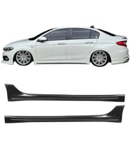 Fiat Egea Çıkıntılı Yan Marşpiyel Seti Plastik 2 Adet Mat Siyah 2015 2016 2017 2018 2019 2020 2021 karlık+ek+bodykit