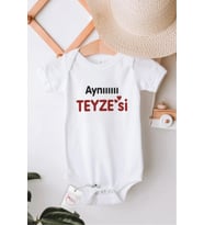 Aynı Teyzesi Özel Tasarım Bebek Zıbın Pamuklu Çıtçıtlı Body
