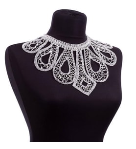 Swarovski Omuz Kolyesi (Gümüş)