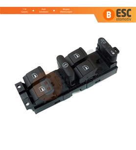 VW Passat B5 Golf MK4 5 Bora Jetta Seat Toledo MK2 Leon 1 İçin Ön Sol Dörtlü Cam Açma Düğmesi 9-Pin
