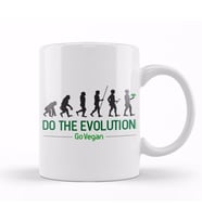 Do The Evolution Go Vegan Kupa Bardak Porselen