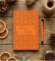 Kişiye Özel Canım Babam Defter Babalar Günü Hediyesi (Turuncu)