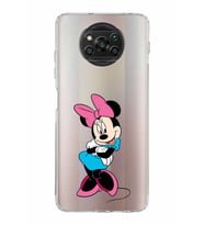 Xiaomi  Poco X3 Pro  Kamera Korumalı Kapak Minnie Mouse Tasarımlı Şeffaf  Kılıf
