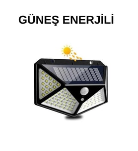 Solar Sensörlü Duvar Lambası Bahçe Lambaso Parlak Beyaz Işık Suya Dayanıklı