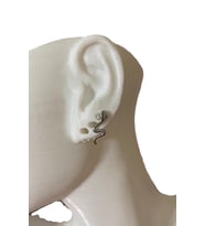 YILAN FİGÜRGÜ KIKIRDAK TRAGUS HELİX PEARSING KÜPE 316L KARARMAZ ÇELİK (Silver)