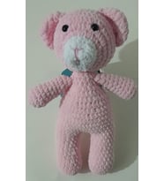 8 Mart Kadınlar Günü Özel Pembe Pofuduk Amigurumi Ayı