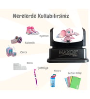 Kıyafet Kaşesi Fil Temalı Öğrenci Kaşesi / Kıyafet Etiketi / Kumaş Kıyafet Kaşesi