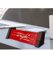 BK Gift Kişiye Özel İsimli Ahşap Ayaklı Kırmızı Akrilik Masa İsimliği, Ofis Dekoru, Mesleki Hediye, Ofis Hediyeleri-2