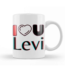 Levi Name personalized Custom vintage Retro Rainbow Design Gift Baby Gift For Him Kupa Bardak Porselen