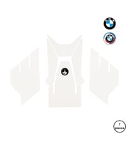 Grippatch - BMW S1000XR 2023 ile Uyumlu Kaydırmaz Şeffaf 7 Parça Tank Pad Seti GT44