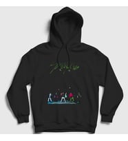 Presmono Unisex Siyah Street Stray Kids Kapüşonlu Sweatshirt 123067tt