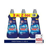 Finish Bulaşık Makinesi Parlatıcı 3 x 400 ml 5x Etkili Parlatır ve Korur