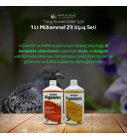 Royal İlaç Güvercin ve Kafes Kuşları İçin 1 Lt Muhteşem İkili Set (Pigeotonic+Pigeorex)