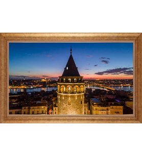 ALTIN ÇERÇEVELİ PASPARTULU TABLO CR550
