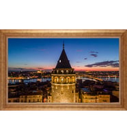 ALTIN ÇERÇEVELİ PASPARTULU TABLO CR550