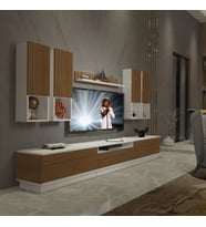 Decoraktiv Trendstyle 8DAS Mdf Tv Ünitesi Tv Sehpası - Beyaz Ceviz (Beyaz - Ceviz)