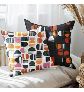 eJOYA Modern Tasarımlı 2'li Yastık İçi Ve Kırlent Kılıfı 45cm 113477
