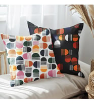 eJOYA Modern Tasarımlı 2'li Yastık İçi Ve Kırlent Kılıfı 45cm 113477