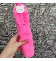 1 ADET 26 cm TÜYLÜ UZUN BOY JEL KALEM TÜKENMEZ JEL KALEM (Fuşya)