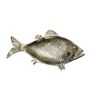 PiMarks Pirinç Döküm Balık Tabak (Sarı)