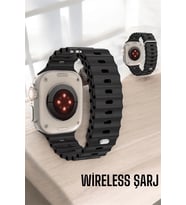 45 Mm Gri Kasa Akıllı Saat Sesli Görüşme, Takibi, Suya Dayanıklı