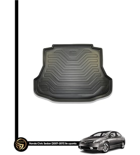 Gold Honda Civic Sedan 2007-2012 Araca Özel Bagaj Havuzu