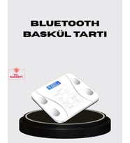 Akıllı Dijital Baskül – Bluetooth Bağlantılı, 8 Ölçüm Verili, Akıllı Vücut Analiz Tartısı