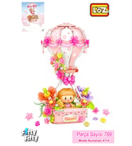 LOZ Creative Serisi Pembe Hava Balonu 750 Parça Oyuncak Yapım Seti FFLZ-4114 (Standart)