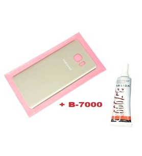Tkgz Samsung Galaxy NOTE 5 Arka Pil Batarya Kapağı (CAM+B-7000) GOLD